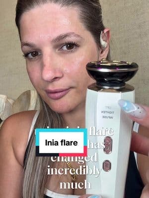 Más de tres meses usándolo 🤩 #fyp #latina #tiktokshop #parati #viralvideo #iniaflare #skincare #skins #antiaging #routine #facial #faceandneckmassager #spa #home
