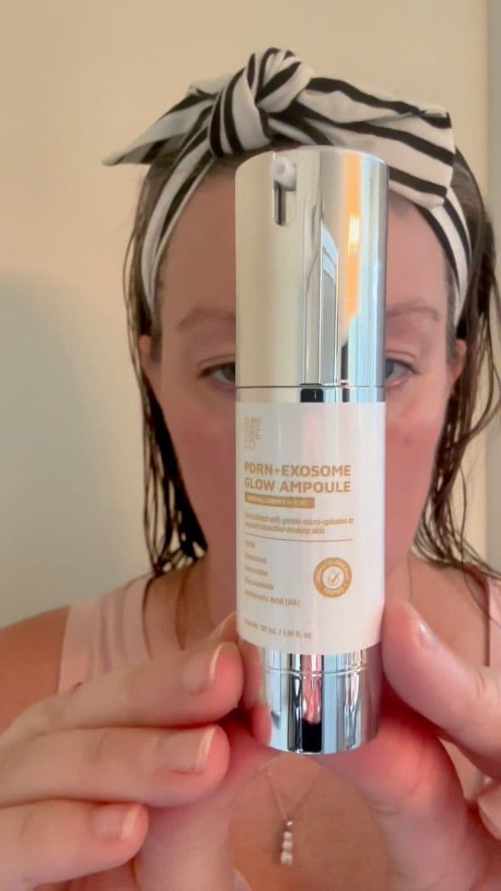 PDRN+Exosome Glow Ampoule by @rubyvibeco is a lovely serum that is super lightweight and left my skin feeling super hydr
