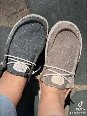 #heydudeshoes #sparkleandshine #heydudeglittershoes #tiktokshoploveatfirstfind