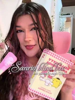 abrindo a blind box da sanrio em parceria com a c&a!! infelizmente estarei que estar comprando mais 3 pra tentar tirar todos ππ #hellokitty #blindbox #sanrio #collab #fyp