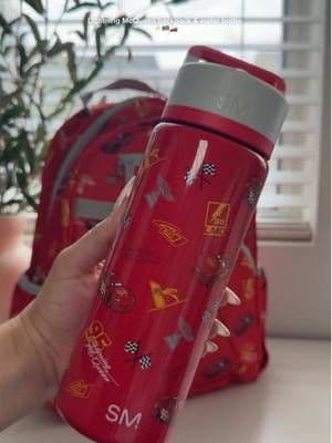 For all the boy momโs this is your sign to get the viral Lightning McQueen backpack and water bottle! @Simple Modern #simplemodern #cars #lightningmcqueen #backtoschool #dealsfordays #tiktokshopcreatorpicks #fyp