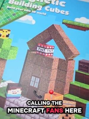 Get your kids imagination going and get them building their fav Minecraft scene! #fyp #minecraft #magneticblocks #toys #fidgettoys #minecraftmovie #tiktokmademebuyit #dealdrops #CapCut