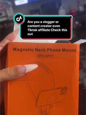 Here’s a perfect gift for a vlogger, content creator‼️ Magnetic Neck phone mount 🫶🏽 This makes it easier to be more hands on in filming🙌‼️#magnetic #Phone #Holder #fyp #Portable #deviceholder #TikTokshoprestock #TikTokshopMothersday #TikTokshopMemorialday #fypシ #fypage #fypシ゚viral #vlogger #contentcreator #handsfree #tiktokshop #tiktokshopaffiliate #neckmount