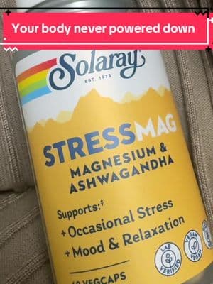 You don’t need stronger sleep… you need less stress @Solaray #solarayzhounewarrivals #tiktokshopstockup #m#magnesiumashwagandha