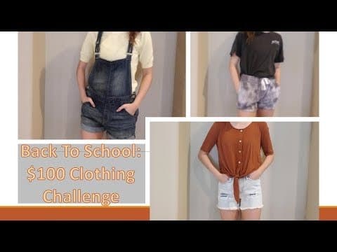 Back To School $100 Clothing Challenge