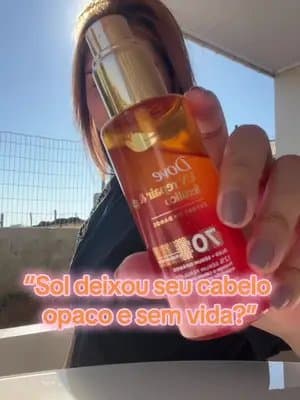 O óleo + sérum bifásico com ferúlico ajuda a proteger contra danos UV, reduzir frizz e devolver brilho aos fios. ✨ #Dove #UVRepairGlow #creatorsearchinsights #cuidadoscomcabelo #tiktokshopbr1010