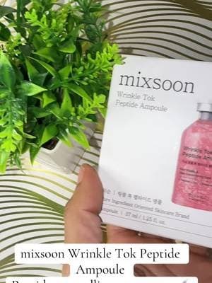 The mixsoon Wrinkle Tok Peptide Ampoule brings a peptide-focused step into your skincare lineup. Perfect for anyone who enjoys layering lightweight Korean skincare products! โจ #Mixsoon #PeptideAmpoule #KoreanSkincare #SkincareRoutine #TikTokShop
