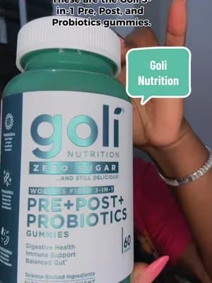 #ad Say goodbye to bloating and hello to a happy gut! 💙 These Goli 3-in-1 Pre + Post + Probiotics gummies are a total game-changer for digestive health, immune support, and gut balance. ✨ World's 1st 3-in-1 formula ✨ Zero Sugar & delicious flavor ✨ Vegan, Gluten-Free & Non-GMO 🔗 Tap the tagged link or check my bio to order yours on Amazon! 🛒. #GoliNutrition #GoliProbiotics #AmazonAssociate #GutHealth