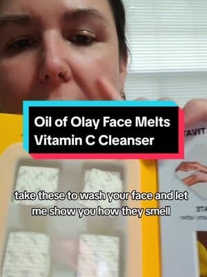 These brand new face cleansing melts are great for travel check them out linked on this video #GRWM #getreadywithme #facecleanser #oilofolay #olay #facewash #faceproducts #facialcleanser #facecleaning #cleanface #vitaminc #honestreview #tiktokmademebuyit #tiktokshopfinds #viralproducts