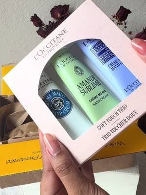 💝Perfect summer essentials and the first step into luxury & elegance through @L'Occitane en Provence @LOCCITANE hand cream trio 🎀 #tiktokshop #freesample #haul #loccitanehandcream #loccitane