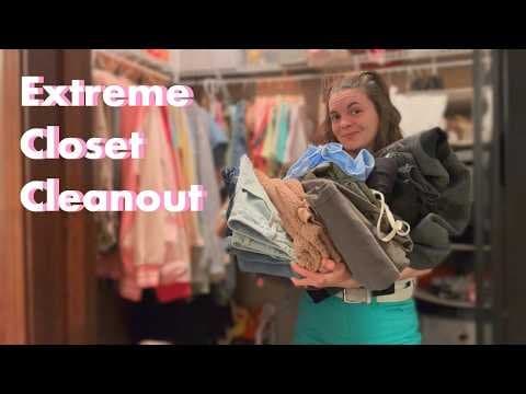 BUILDING MY DREAM WARDROBE | Extreme Closet Cleanout