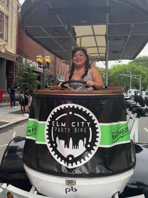 Certified βWoooβ girl and party bike DJ for the day π§ Sneak peek / teaser trailer of yesterdayβs festivities ππ²πΉπ»π π«Ά full video of our @ElmCityPartyBike tour of downtown New Haven to come on IG/TikTok later β³ stay tuned Bodysuit: @Parade ππ€π€ (use discount code: HONEYBUNNYTWEE ) #ctattractions #partybike #newhaven #connecticut #thingstodoct #paradepartner