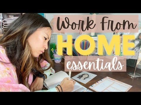 6 Work From Home ESSENTIALS: Create an Enjoyable and Productive Work Space at Home! #FLEXISPOT #WFH