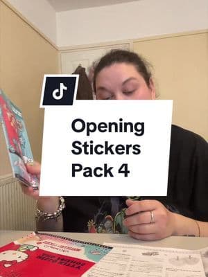 Opening Stickers Pack 4 #tiktokmademebuyit #sanrio #springdeals #hellokittystickerbook #openingstickerpacks