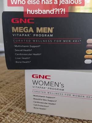 Apparently, marriage means nobody gets left out… not even when it comes to vitamins. 😂 And no, I'm not sorting his out for him, too. @GNC #MegaMen #Vitapak #TikTokShopFallDealsForYou #TikTokShopBlackFriday #TikTokShopCyberMonday
