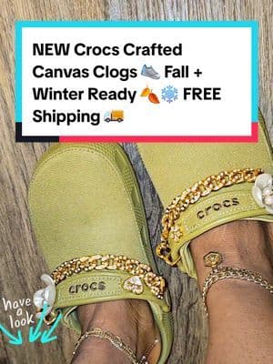 NEW Crocs Crafted Canvas Clogs 👟 Built for Fall + Winter 🍂❄️ All-day comfort, sleek style, and yes — FREE Shipping 🚚. Don’t miss this upgrade. … #fyp #abbydames #Crocs #CrocsStyle #CrocsOutfit #CrocsLove #CrocsTok #CrocsTrend #ComfyStyle #FallFashion #TikTokShopRestock #tiktokshopcreatorpicks #BahamianCreator #BahamianInfluencer #CaribbeanCreator #CaribbeanInfluencer #Austininfluencer #Austincreator #Texasinfluencer #Texascreator #UGC #TikTokpartner #blacktiktok #TikTokShopFallDealsForYou #AutumnLiving #TikTokShopBlackFriday #TikTokShopCyberMonday #SuperBrandClub #ViralOnTikTokShop #FentySuperBrandDay #susteassuperbrandday