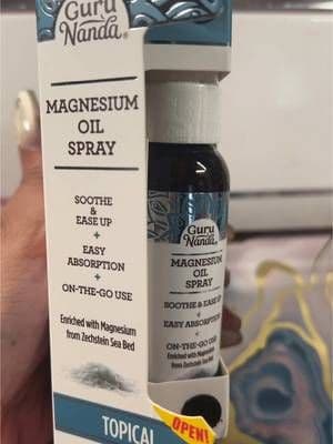 Guru Nanda Magnesium Oil Spray #Topical #notforconsumption #gurunanda #magnesiumoil #magnesiumbenefits #magnesiumoilspray #oilspray #tiktokshop #tiktokmademebuyit