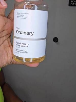The Ordinary Glycolic Acid 7% Toning Solution is a powerful exfoliating toner that helps improve skin texture, fade dark spots, and promote a radiant glow. With consistent use, it unclogs pores and smooths uneven skin for a brighter, clearer complexion. Use at night and follow with SPF during the day! #TheOrdinary #GlycolicAcid #ExfoliatingToner #GlowingSkin #SkincareRoutine #TikTokSkincare #ChemicalExfoliant #SkincareMustHave #RadiantSkin #TikTokShopFinds #fyp #viral