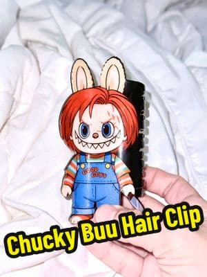 The spookiest little hair clip! #labubu #labubuthemonsters #chucky #tiktokshopcreatorpicks #labubus