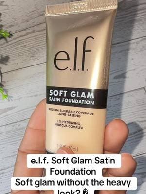 e.l.f. Soft Glam Satin Foundation delivers buildable medium coverage with a smooth satin finish. Perfect for creating that polished, everyday makeup look! πβ¨ #ELFCosmetics #SoftGlamFoundation #SatinFoundation #AffordableMakeup #TikTokShop