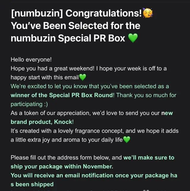 Congratulations back to back!!! I can’t believe I won the special PR BOX!!! Get a brand that treats you as good as @numbuzin @numbuzin_global_MKT! So glad to be selected as a K Beauty Hunter because it has opened many more opportunities for me!! #fyp #numbuzin #PRBOX #brandcollaboration #PR