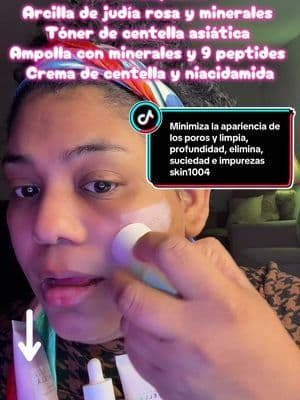 Mejora la apariencia de tu rostro, mejora la visibilidad, ya que con estos productos puedes limpiar a profundidad, menté los poros, sacar las impurezas y las grasa y la sociedad ayuda a minimizar la apariencia de los poros. Cuenta con un jabón para minimizar la porosidad. También cuenta con un tóner decente, ya sea al cual también te va a ayudar a minimizar la porosidad para limpiar los poros a profundidad. Cuenta con una arcilla de judías ❤️\ud83d\udc51rosa y sales minerales. Cuenta con una ampolla para minimizar los poros, las cuales de centella asiática pura de Madagascar y también cuenta con una crema de centella asiática en gel con niacinamida.@SKIN1004 #skincare #skincareroutine #love #beauty #skins #skin #perfectporesetpinkclaycentella #skin1004brighteningampoule #skin1004poremizingcleartoner #skin1004poreminimizing #skincareroutinemusthave #skincareroutinestepbystep #skincaresaturday #skincareproducts\ud83d\udebf\ud83d\udc90\ud83d\udc96 #superhydratingskincareroutine #exfoliationtipshyperpigmentation #fyp#foryoupage #tiktokshop #tiktokshopcreatorpicks #tiktokshoprestock #tiktokshopblackfridaysale