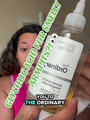 POV: you bought it for your face… but now it’s part of your underarm routine 👀😂 The Ordinary Glycolic Acid 7% Exfoliating Toner is one of those products people use for WAY more than you’d expect. I use it on my underarms to help keep them feeling fresh ✨ And it’s part of the TikTok Shop Back to School Sale right now 👀🛍️ Don’t use right after shaving or on irritated/broken skin. @The Ordinary #tiktokshopbacktoschool #TikTokShopBeauty #TheOrdinary #GlycolicAcid #bodycare