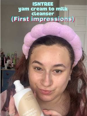 #ad Try the @ISNTREE US Yam cleanser with me! Overall this is an incredible soft cleanser! I will be posting more videos on it but just thought I鈥檇 share my first thoughts! #isntree #milkycleanser #koreanskincare #skincareroutine . . . First impressions skincare. Korean skincare, ISNTREE. Skincare reccomendations, Gifted collab opportunity. Milky cleanser. Cleanser for sensitive skin. yam cleanser