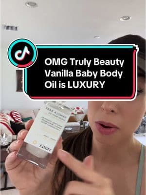 This body oil is ridiculously good. It’s either going to make an excellent gift for somebody or yourself. It smells so delicious and it doesn’t leave you feeling oily or greasy. It’s perfect. #t#trulybeautyb#bodyoilv#vanillagirlv#vanillav#vanillaperfume#g#giftguidet#ttsdelight#s#spotlightfinds#g#giftsforhimg#giftsforher#f#freshforwintert#toptierdecembern#newyearnewaura#t#tiktokshopholidayhaul#t#tiktokshopcreatorpicks #m#mademyyearv#vanillagirlaesthetic