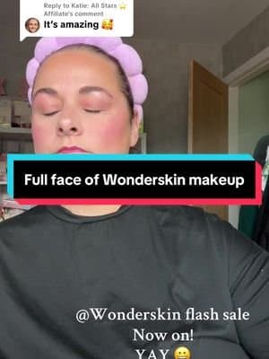 Replying to @Katie: All Stars ⭐️ Affiliate I just love their makeup. That foundation is chefs kiss! @Wonderskin 💋 #tiktokmademebuyit #blackfriday #makeup #beauty #wonderskin