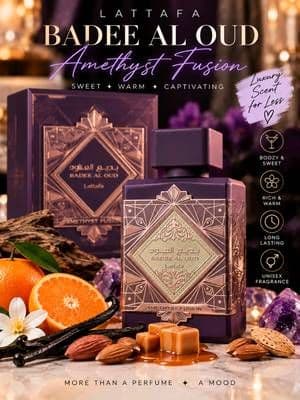 I already knew this wasn't going to be your typical sweet fragrance. If warm, creamy gourmand perfumes are your thing, look at these notes. 👀 #LattafaPerfume #AmethystFusion #GourmandPerfume #PerfumeTok #tiktokshopbacktoschool @LATTAFA USA