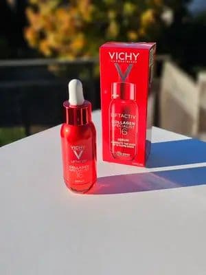 I don't know about you, but I can tell that I am losing collagen, specifically in my face. Thanks to Vichy Laboratoires and Heylist, I was able to try Vichy LiftActiv Collagen Specialist 16 Bonding Serum (30ml) for free in exchange for my honest review. I learned an interesting fact about aging that I did not know! After age 25, the 16 types of collagen in the skin decrease by approximately 1% each year. To help with that, this is the first and only serum powered with Co-bond Technology to boost and bond all collagen types and correct 16 aging signs: wrinkles, fine lines, firmness, plumpness, contour definition, smoothness, skin texture, tonicity, density, skin strength, skin repair, radiance, softness, suppleness, hydration, and evenness. It's important to remember that you can restore collagen from both the inside with collagen supplementation and out! I found that the milky serum absorbed so nicely into my skin and right away it looked hydrated and smooth. I have a specific area of concern where I had some slight skin sagging, so I was eager to slather the Collagen Serum on that area! I tried this serum over 14 days and I did notice that my skin looked firmer. I can't wait to see the results after 4 weeks! You can restore 2 years of collagen loss from 1 bottle! The serum is: ▪︎ Tested under dermatological control ▪︎ Tested on sensitive skin & all phototypes ▪︎ Hypoallergenic ▪︎ Research results : +350% Collagen boost, +77% Firmness, +55% Radiance, & -33% Fine lines Star ingredients: 🌟 PRO-COLLAGEN RHA PEPTIDES - Brighten skin tone & improve skin firmness 🌟 RHAMNOSE - Firms & smooths the skin as well as improves uneven skin tone 🌟 MAITAKE - Healthier & more radiant complexion 🌟 Niacinamide - Helps even skin tone & reduces the look of dark spots A massive thank you to Vichy Laboratoires for introducing me to this revolutionary formula! ♥️ ✨️ Shop Vichy: https://www.vichy.ca/ @vichylaboratoires@heylist.social #VichyLaboratoires #Heylist #Gifted #MeAndMyCollagen