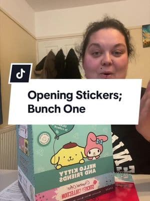 Opening Sticker Packs; Bunch One #tiktokmademebuyit #sanrio #springdeals #hellokittystickers #openingstickerpacks