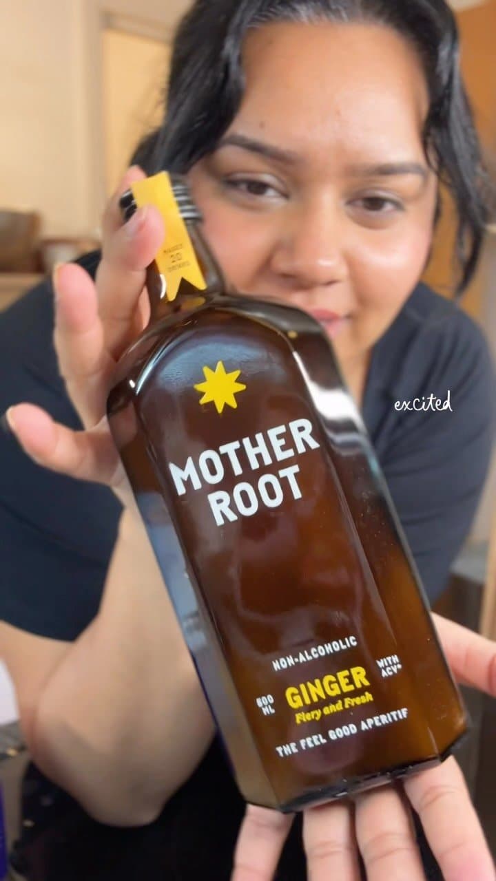 unboxing something very exciting from mother root 🫚✨
it’s a ginger-based alcohol-free aperitif for when you want a pro