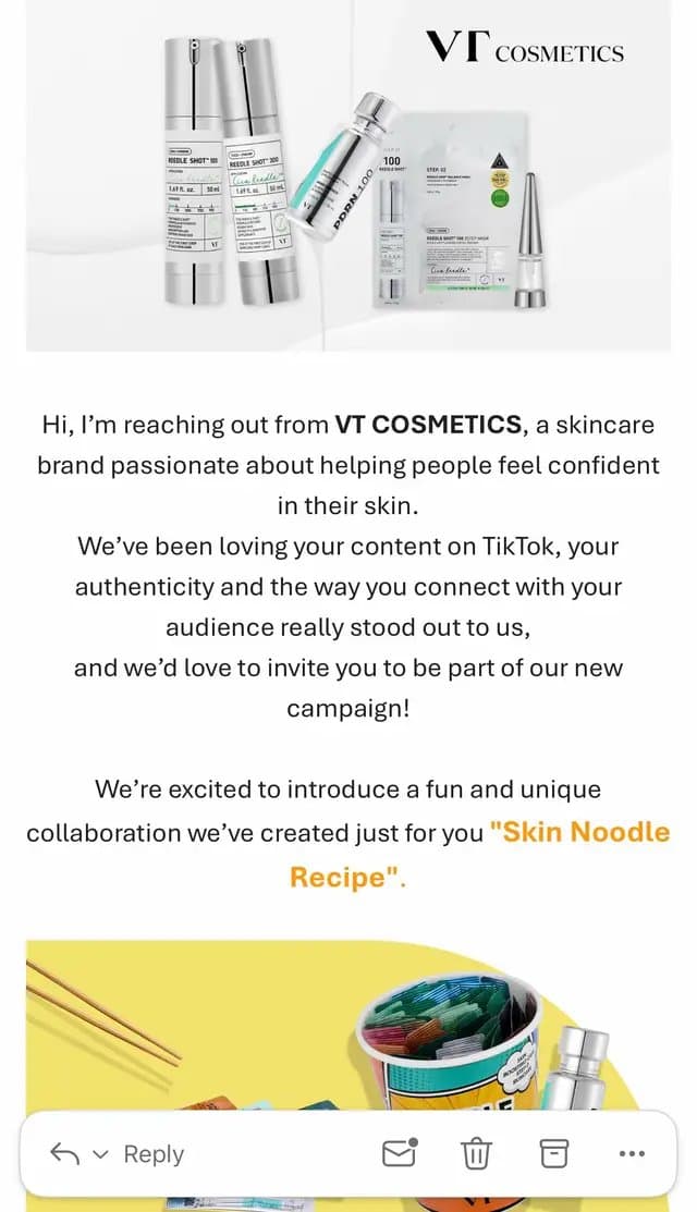 🤩😇 What I got from @VT Cosmetics US #fyp #skincare #collaboration #microinfluencertiktok #ugccreator @vtcosmetics.official