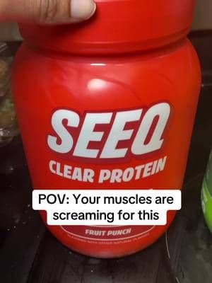Protein that tastes good. Finally. #seeq #proteinshake #clearprotein #tiktokshop #tiktokmademebuyit