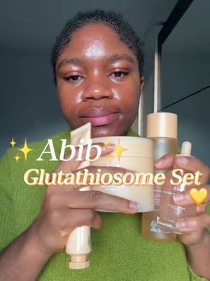 I have been using this glow set from @Abib Cosmetics and i must say my skin loves it, the glow i get from this Glutathiosome Set is insane, this is my go-to set for dark spot or hyperpigmentations. All set available now @YesStyle use code ABIB019Y8ZU for %off Products Used: ✨Abib Glutathiosom Toner Pads ✨Abib Glutathiosome Toner ✨Abib Glutathiosome Serum ✨Abib Glutathiosome Cream #abib #glutathione #yesstyle #abibserum #brightening