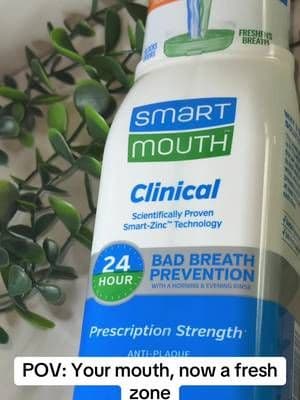 🛒 SmartMouth Clinical Zinc Activated Mouthwash 1 Bottle is linked in my TikTok Shop #TikTokShopFinds #TikTokMadeMeBuyIt #OralCareRoutine #HygieneEssentials #SelfCareFinds
