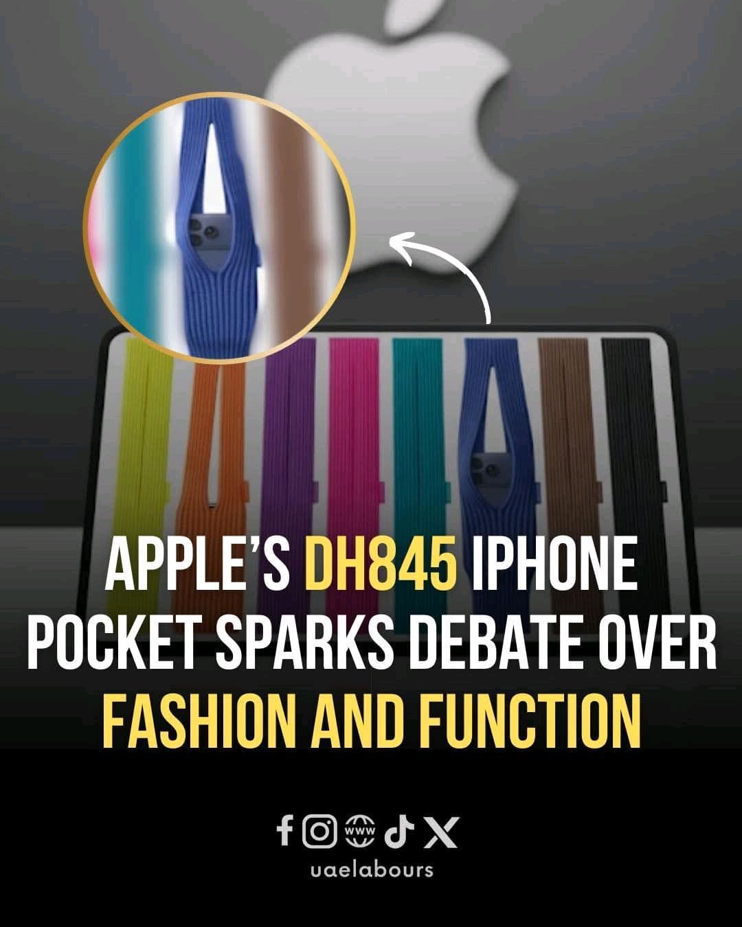 Apple unveiled the new iPhone Pocket on Tuesday, a knitted accessory created in collaboration with Japanese fashion hous