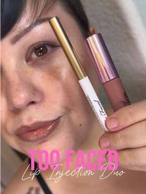 The lip combo that's been living in my makeup bag lately. 💋✨ The @Too Faced Lip Injection Duo gives you everything you need for fuller-looking lips in just a couple of steps. Start by defining your lips with the waterproof Lip Injection Extreme Lip Shaper, then top it off with the Lip Injection Maximum Plump Gloss for instant shine, hydration, and a visibly plumper look. The gloss has that signature tingling sensation Too Faced fans know and love, while the lip liner stays put without smudging or feathering. If you love juicy, glossy lips with long-lasting definition, this duo is definitely worth checking out.💋 #toofaced #tiktokshopcreatorpicks #TikTokShopFinds #summerwins #dealsforyoudays