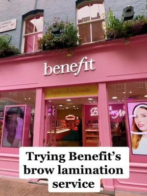 Trying out @benefituk brow lamination service at their Carnaby Street store β¨ #benefit #benefitcosmetics #benefitbrows #browlamination #browtutorial #eyebrowtutorial #eyebrowlamination #carnabystreet #newservice #triedandtested #browhowto #gifted