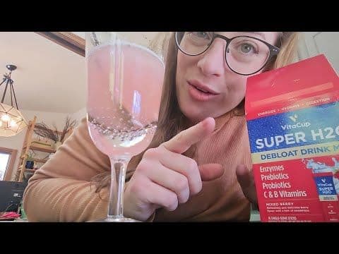 VitaCup Super H2O Bloat Relief Drink Mix Review | Mixed Berry Flavor