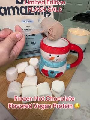 Limited edition vegan protein in frozen hot chocolate flavor is giving cozy season vibes and high protein goals. This plant based, dairy free shake tastes like a winter dessert but still fits your wellness routine. Creamy, macro friendly, and perfect for post workout or a healthy holiday treat. If you love viral protein trends, aesthetic shakes, and chocolate lovers recipes, this one is going to be your new favorite. @Be Amazing #proteinshake #ttswest #tiktokshopblackfriday #tiktokshopcybermonday #sourdoughtok