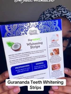 Gurananda Teeth Whitening Strips #teethwhitening #teethwhiteningstrips #gurunanda #tiktokshop