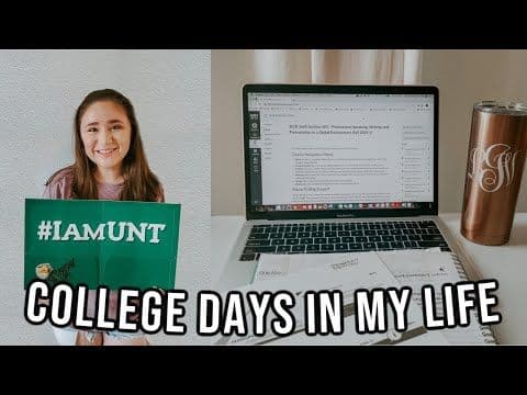college days in my life⎮new school and online classes @ the university of north texas! (fall 2020)