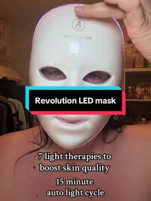 This is VERY relaxing. Much cheaper than other masks on the market but still great quality. These will make a great gift for Christmas @Revolution Pro #tiktokmademebuyit #blackfriday #skincare #skincaretips #ledmask