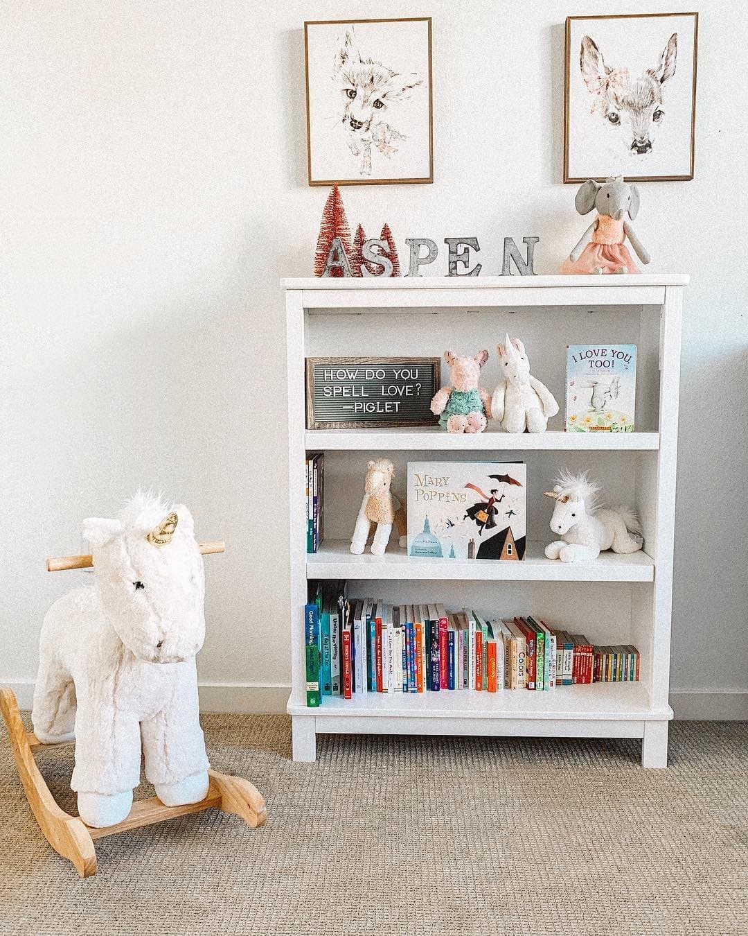 Finally set up her @deltachildren farm house book case. Safe to say I love it! Itβs so sturdy and such good quality! Now
