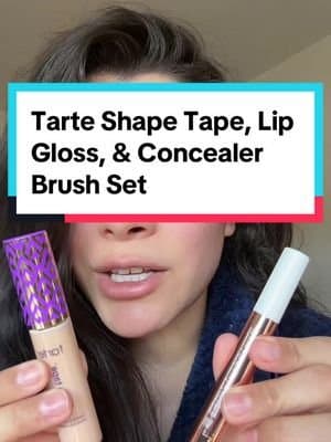 $24 for three Tarte products plus free shipping is crazy work #tartecosmetics #tartemaracujajuicylip #tarteshapetape #makeupset #tiktokshopdeals #tarteconcealer