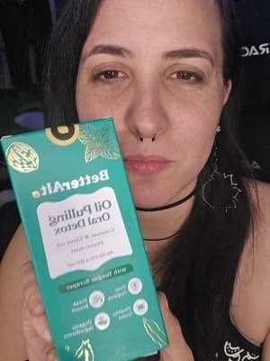 Trying Better Alt Oil Pulling Oral Detox @Better Alt #betteralt #oilpulling #teeth #gums #tiktokshop