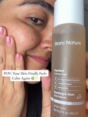 A calming toner that leaves my skin feeling refreshed, hydrated, and glowing. 🌿✨ If your skin needs a little extra TLC,